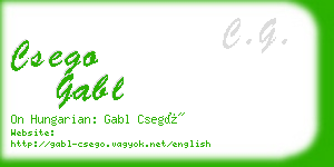csego gabl business card